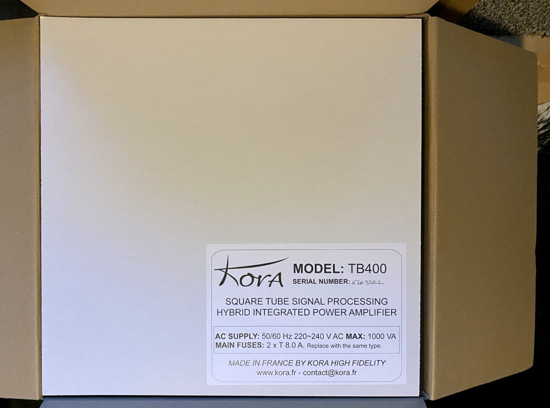 Kora TB 400 Box opened