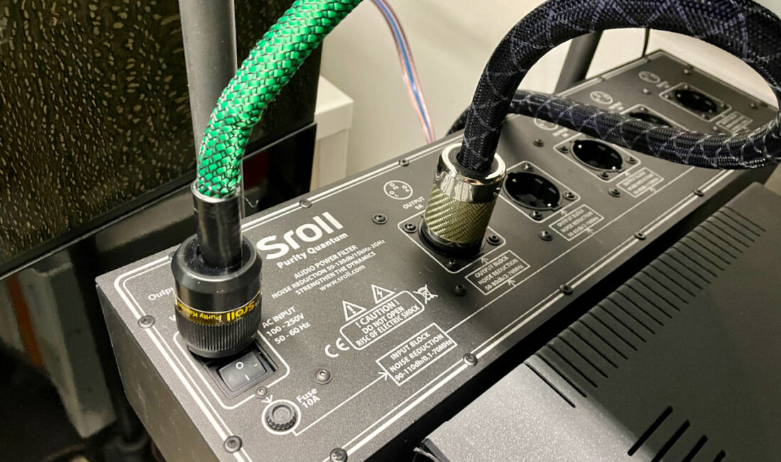 Sroll Power Filter and Power Cord